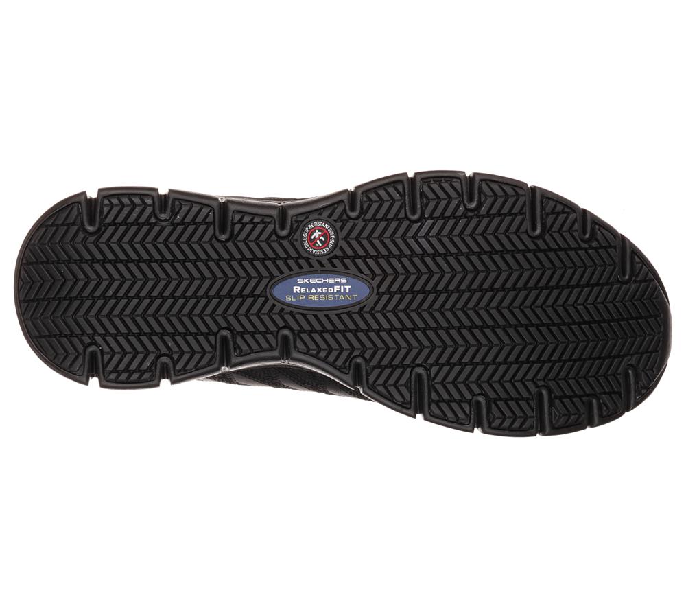 Women Skechers Work Relaxed Fit: Sure Track - Erath SR Work Shoes Black  USA |  4250-SMOZW