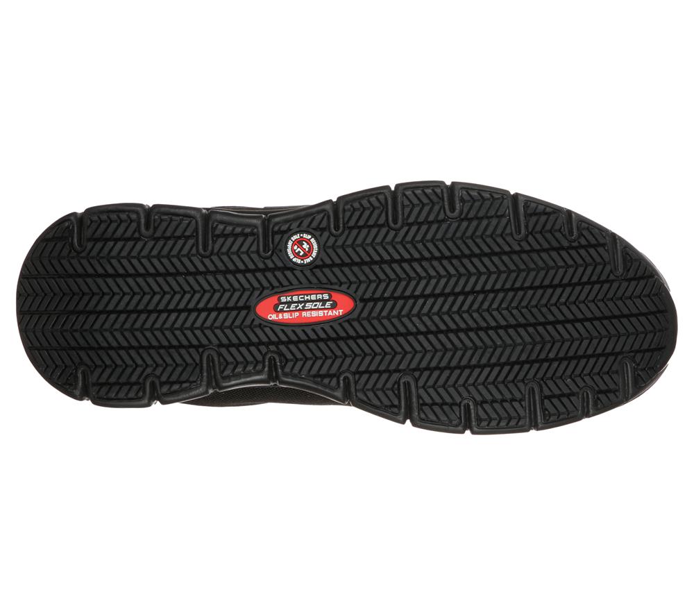 Women Skechers Work: Sure Track - Jixie Sneakers Black  USA |  3542-QTEUH