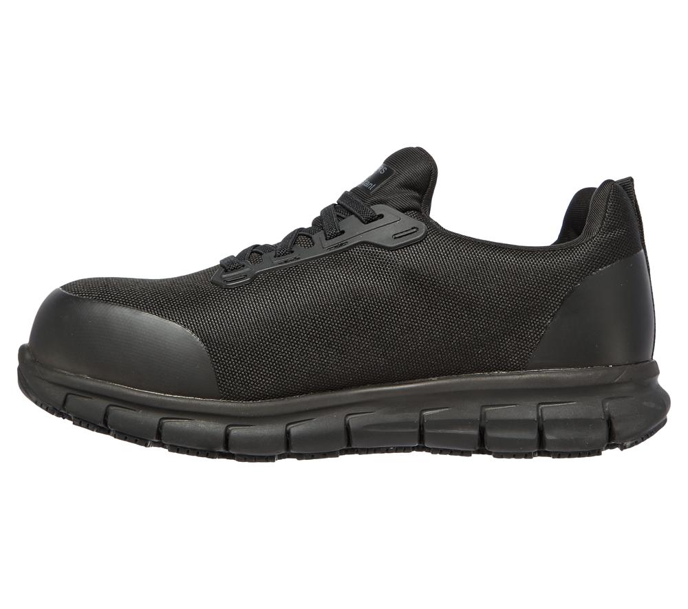 Women Skechers Work: Sure Track - Jixie Sneakers Black  USA |  3542-QTEUH