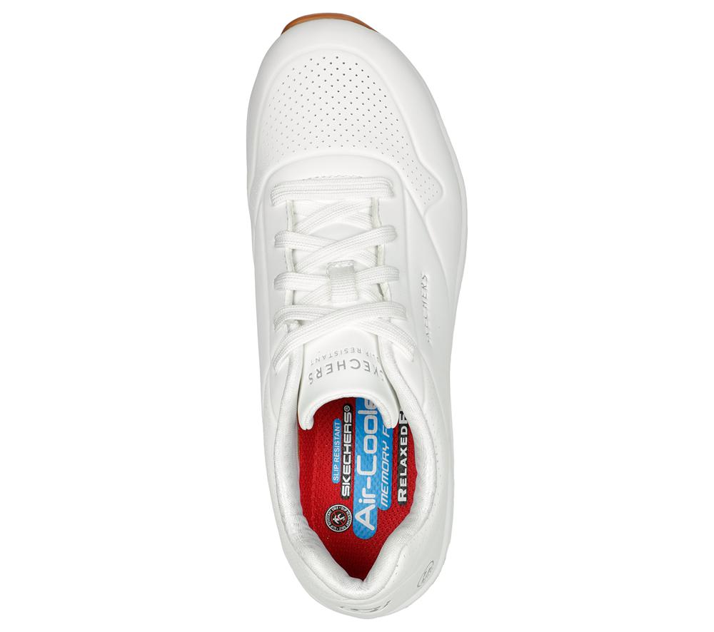 Women Skechers Work: Uno SR Sneakers White  USA |  9134-DKVLG