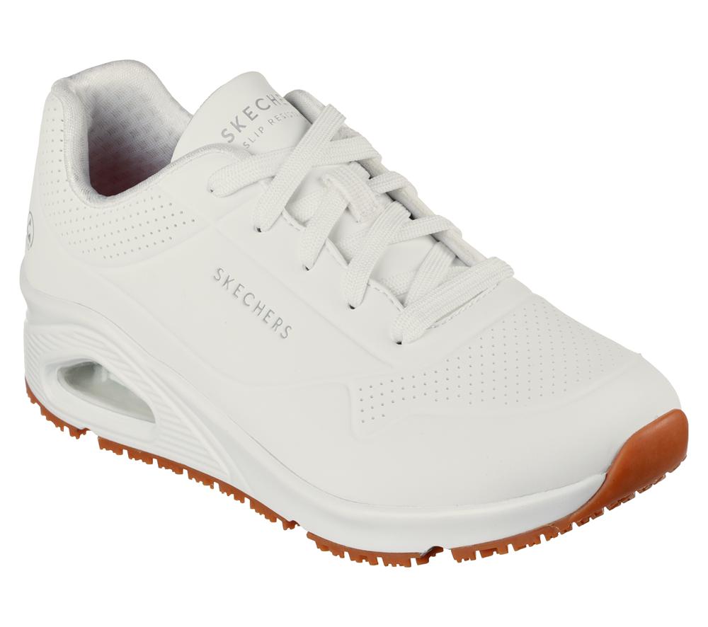 Women Skechers Work: Uno SR Sneakers White  USA |  9134-DKVLG