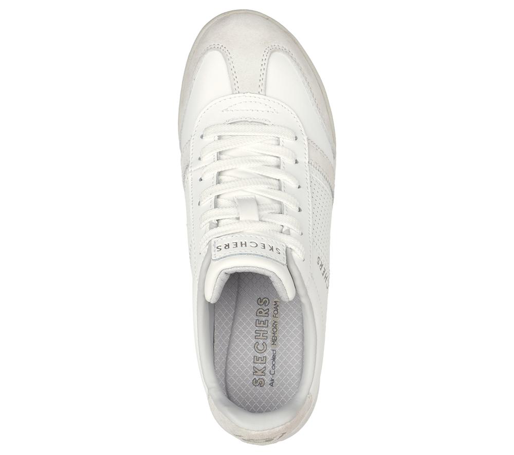 Women Skechers Zinger 2.0 - Fresh Lace Up Shoes White  USA |  9786-DOHPT