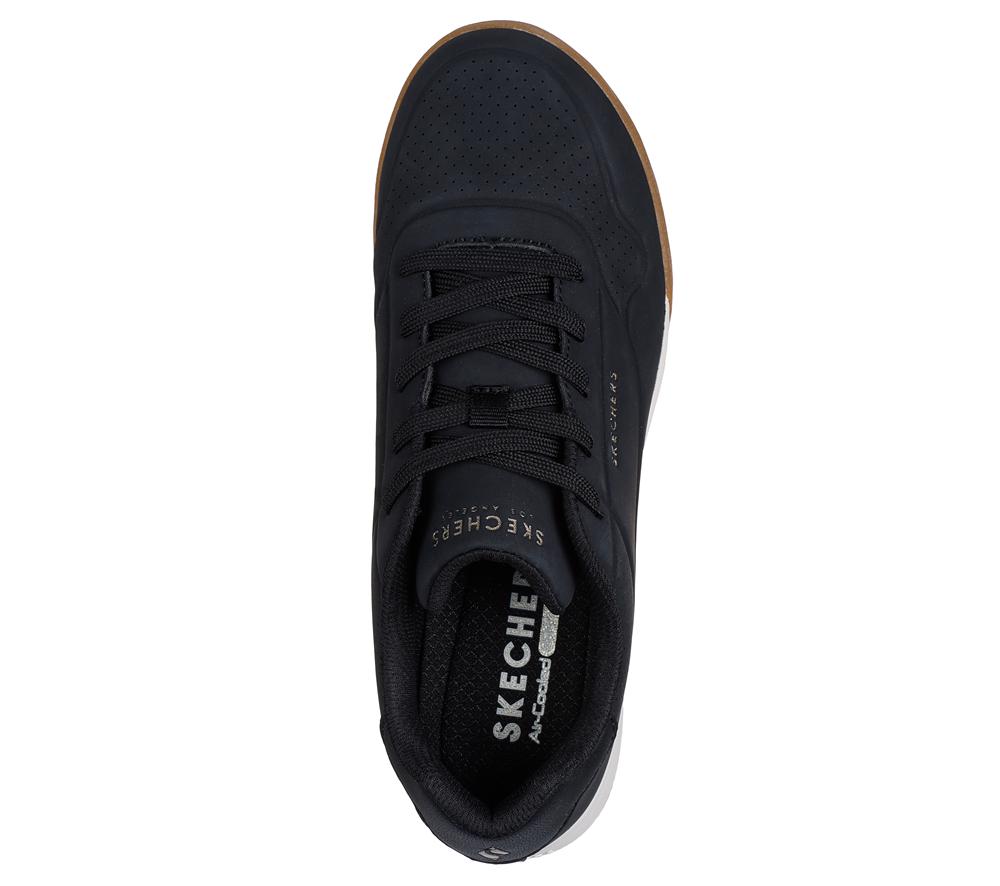 Women Skechers Zinger 2.0 - The Arwen Lace Up Shoes Black  USA |  0794-RYVHN