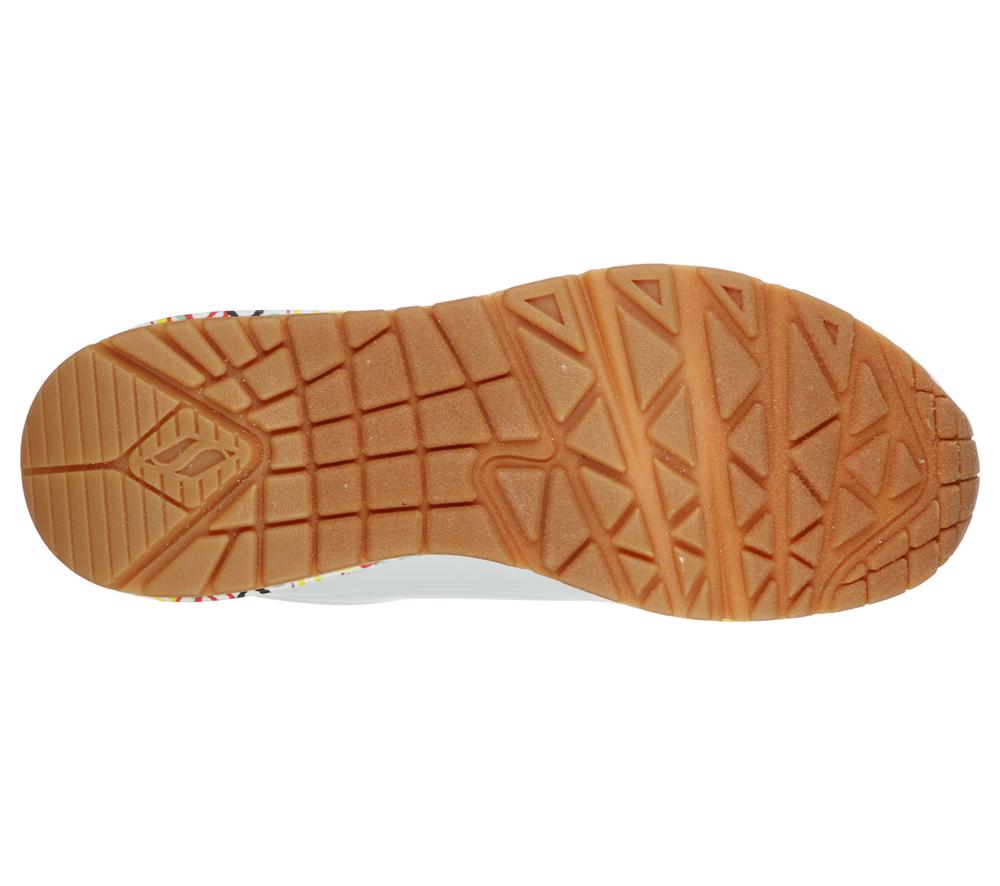 Women Skechers x JGoldcrown: Uno - Loving Love Wedges White  USA |  4083-FQZEA