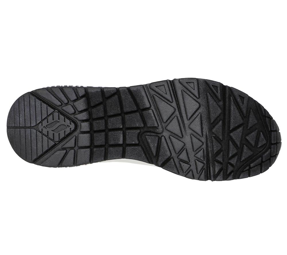 Women Skechers x JGoldcrown: Uno - Loving Love Sneakers White / Black  USA |  2346-ARFXM