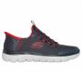 Charcoal / Red